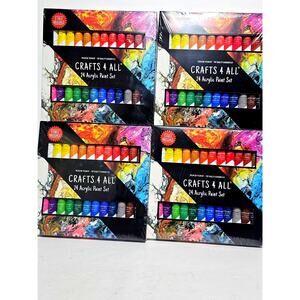 Crafts 4 All Acrylic Paint Sets 4 Sets of 24 Count Craft Paint Sets